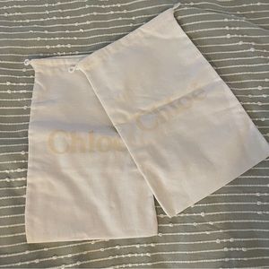 Chloe shoe dust bag bundle
